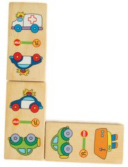 Ahşap Puzzle Taşıtlar Domino