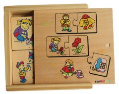 Ahşap Puzzle Bağlantı Kurma-2