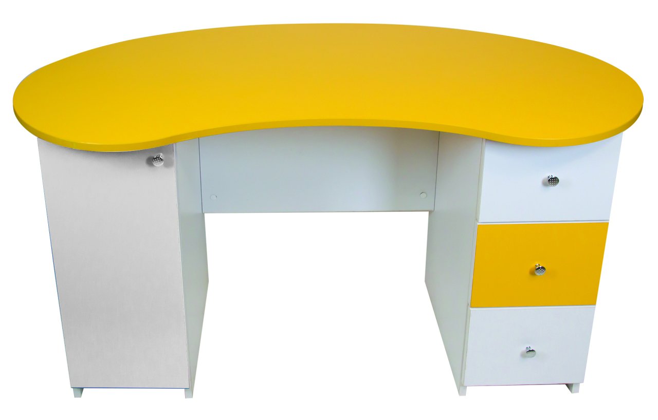 Sarı Öğretmen Masası - Anaokulu Sınıf Mobilyası