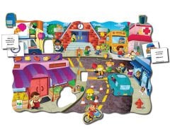 Mahalleni Araştır ve Öğren Mukavva Puzzle