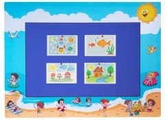 Tatil Temalı Ahşap Anaokulu Kreş  Pano