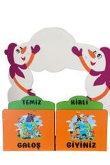 İkiz Kardanadam Galoşluk - Anaokulu Sınıf Mobilyası
