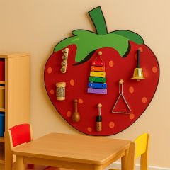 TOMBUL ÇİLEK TEMALI AHŞAP ANAOKULU KREŞ MÜZİK KÖŞESİ(ALETLER HARİÇ)