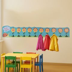 AYÇİÇEĞİ VE UĞUR BÖCEĞİ SAYILI TEMALI AHŞAP ANAOKULU KREŞ ASKILIK