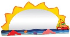 Deniz Manzaralı Lavabo Aynası 60x45 cm - Anaokulu Sınıf Mobilyası