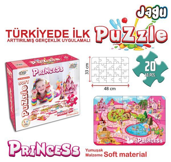 Jagu Yumuşak Puzzle Prenses
