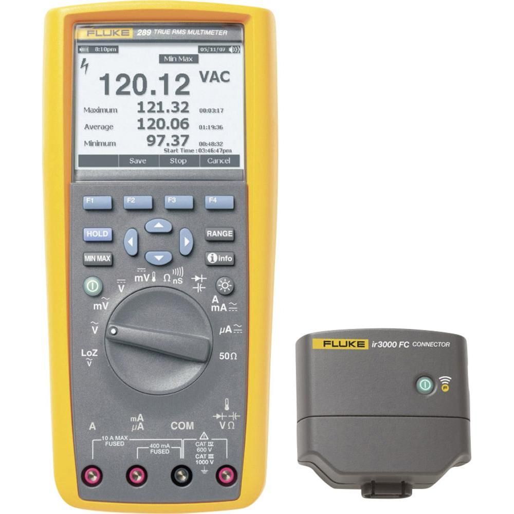 Fluke 289/IR3000FC Multimetre + IR Konnektör Kombo Kit