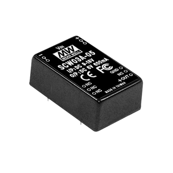 SCW03A-05 3W Regüleli Tek Çıkış DC-DC Converter