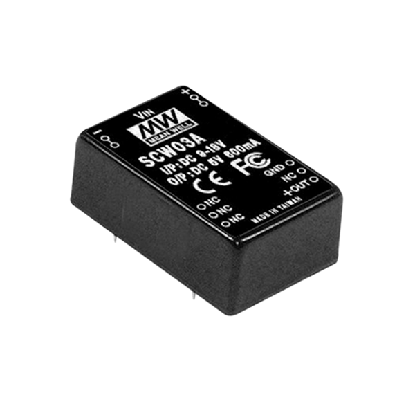 SCW03A-12 3W Regüleli Tek Çıkış DC-DC Converter
