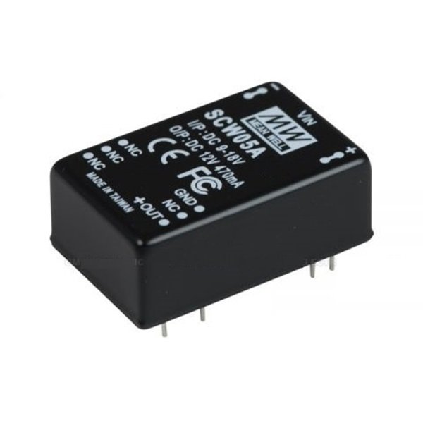SCW05A-09 5W Regüleli Tek Çıkış DC-DC Converter