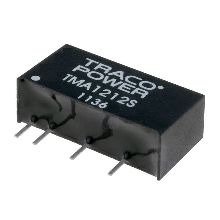 TracoPower TMA 1212S - CONVERTER, DC/DC, 1W, 12V/0.1A