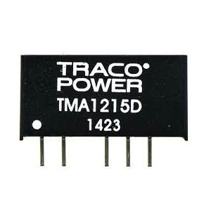 TracoPower TMA 1215D - CONVERTER, DC/DC, 1W, +/-15V/0.04A
