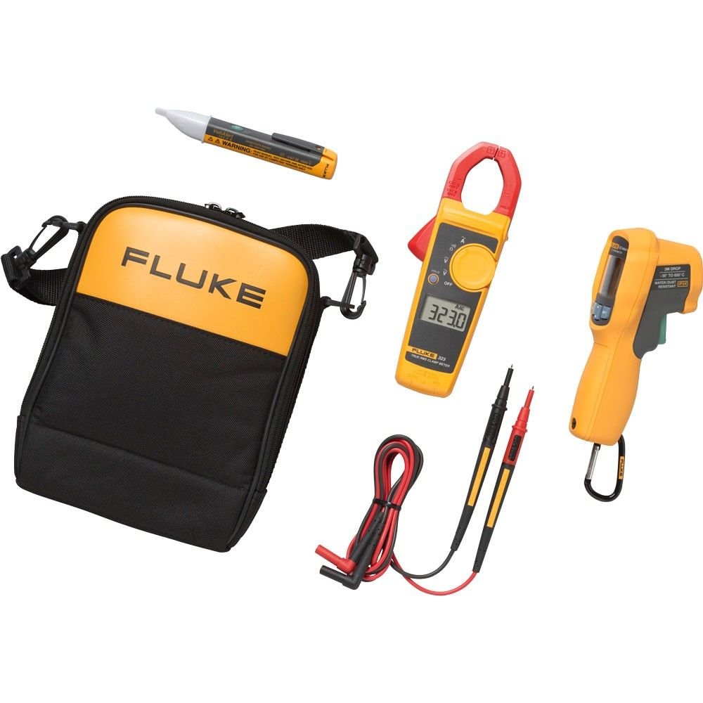 Fluke 62MAX+/323/1AC IR Termometre , Pensampermetre ve Voltaj Kalemi