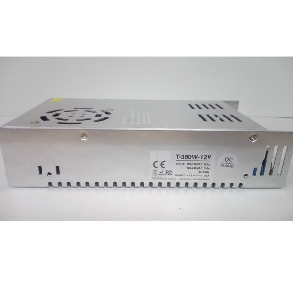 T-360W-12V 360W 12Vdc/30A İç Mekan Sabit Voltaj Led Sürücü