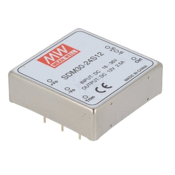 SDM30-24S12 30W Tek Çıkış DC-DC Converter