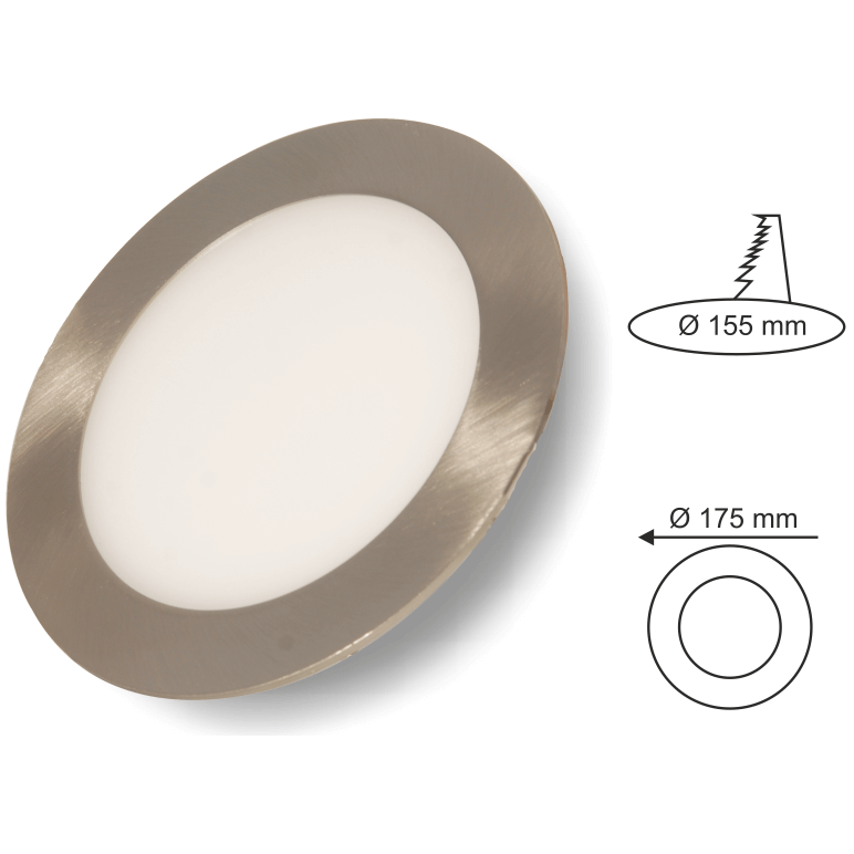 12W Günışığı Sıva Altı Saten Panel Led Armatür