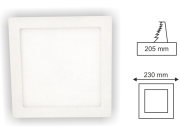 20W Beyaz Sıva Altı Kare Panel Led Armatür
