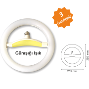 22W Beyaz-Günışığı Simit Led Armatür