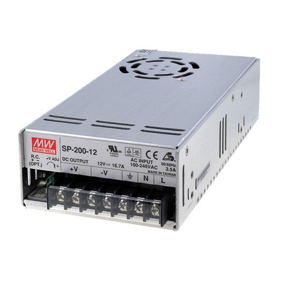 SP-200-12 200W 12Vdc/16.7A SMPS Adaptör Güçkaynağı