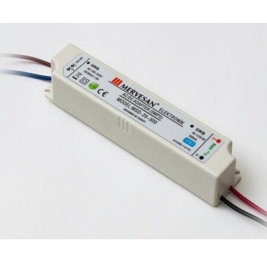 MSD-35-300 35W 45-115Vdc/300mA Sabit Akım IP67 Led Sürücü