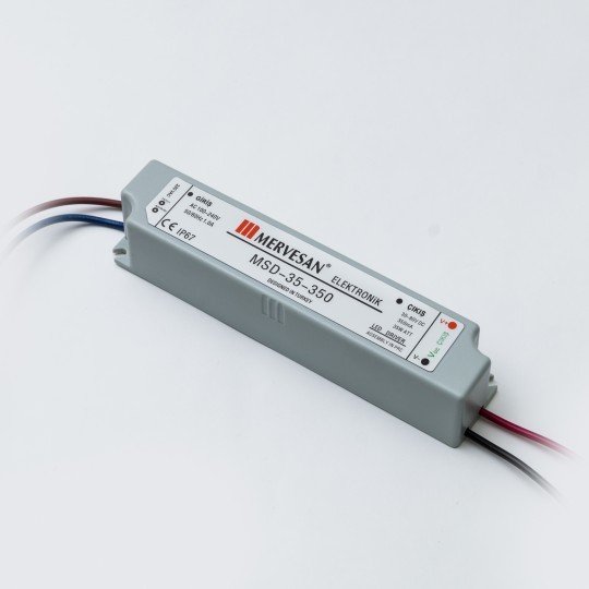 MSD-35-350 35W 30-80Vdc/350mA Sabit Akım IP67 Led Sürücü