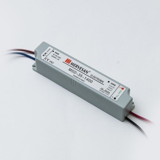 MSD-35-1050 35W 9-30Vdc/1050mA Sabit Akım IP67 Led Sürücü