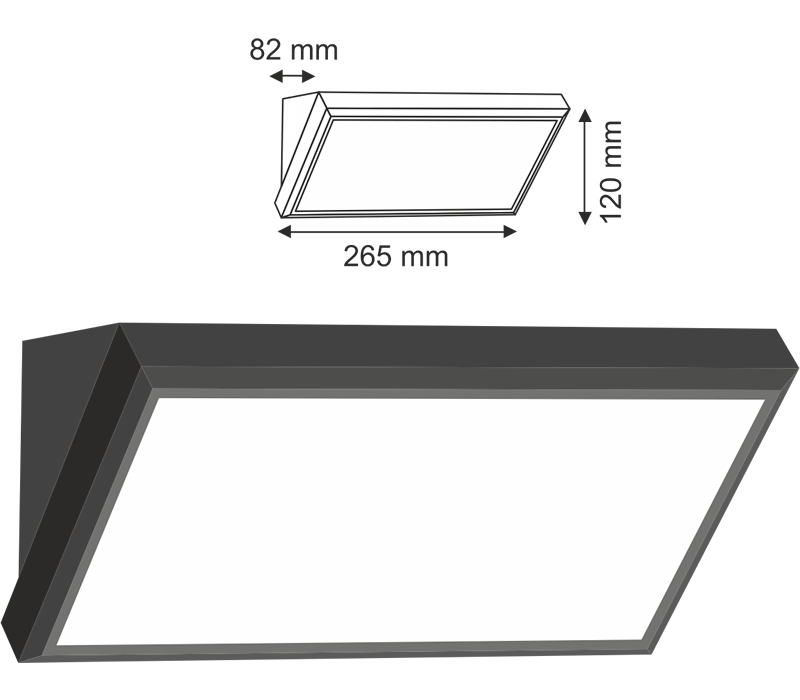 12W Günışığı Led Duvar Aydınlatmaları