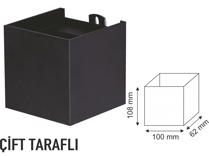 6W Günışığı Küre Çift Taraflı Led Duvar Aydınlatmaları