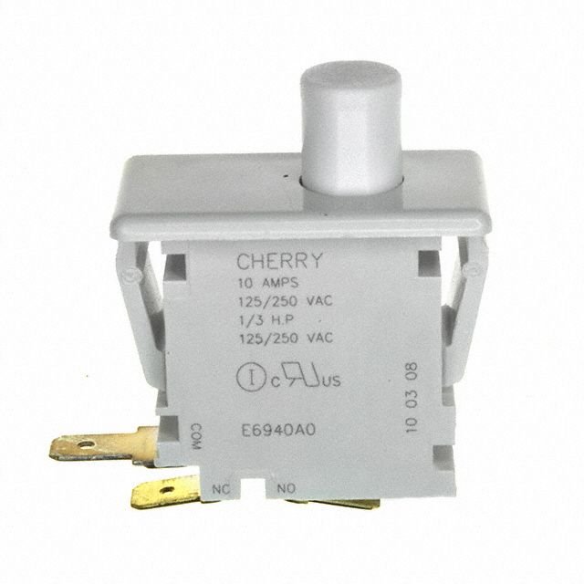 Cherry 0E69-30A0 - SWITCH, PUSHBUTTON, SPDT, 10A, 250V