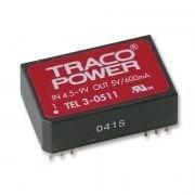 TracoPower TEL 3-0511 - CONVERTER, DC/DC, 3W, 5V