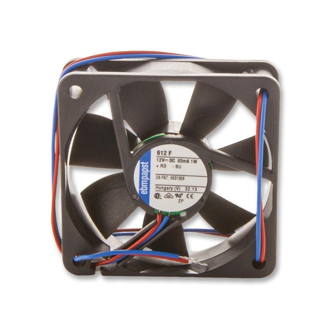 EbmPapst 612F/2-638 60x60x15mm 12VDC Fan