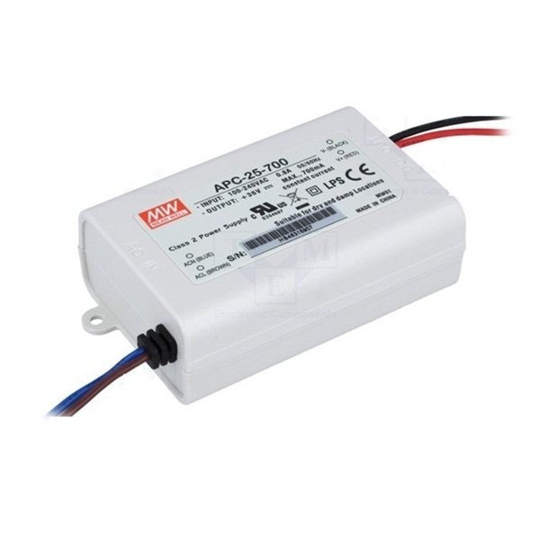 APC-25-700 25W 11~36V/700mA Sabit Akım Led Sürücü