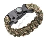 Paracord Bileklik Haki-Bej 07