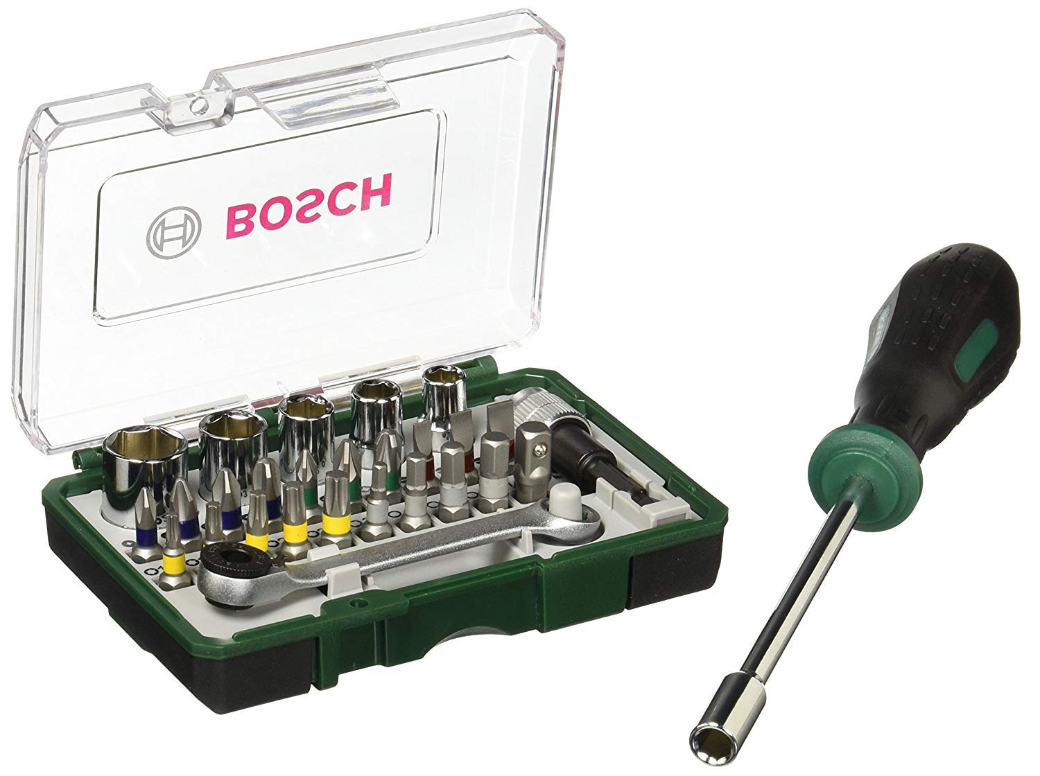 BOSCH 2607017331 Tornavida Bits Uc Cırcırlı Aksesuar Seti 28 Parça