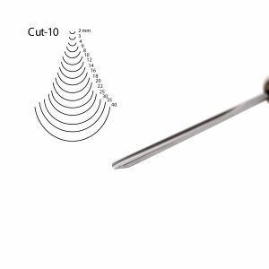 Kirschen 3110003 Düz Oluklu Ağız Oyma Iskarpelası Cut10 - 3mm