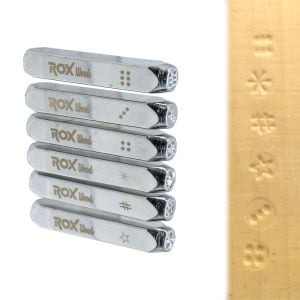 Rox Wood 0190 İşaretleme Zımba Seti 6 mm - 6 Parça