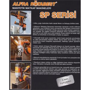 ALFRA ROTABEST RB 35 SP 1100 w manyetik matkap