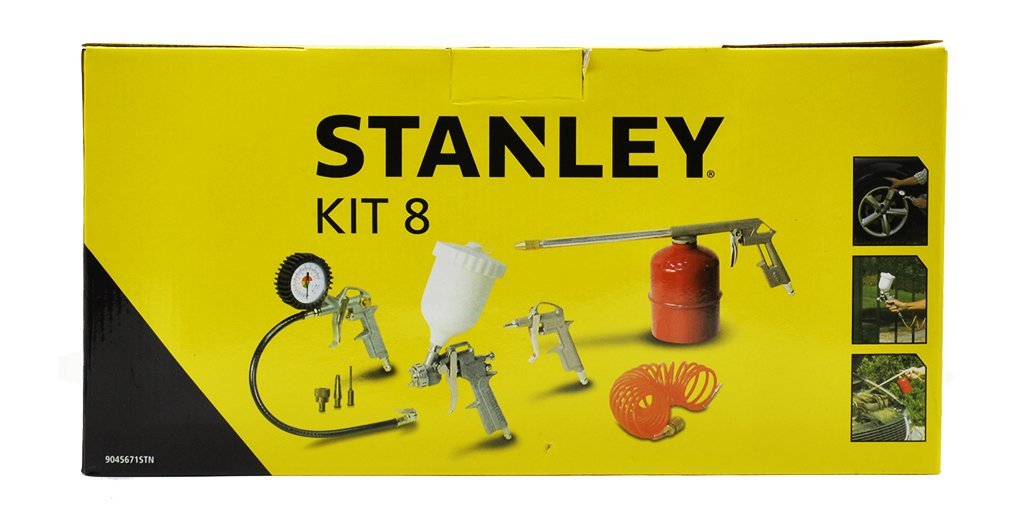 STANLEY Kit 8 Havalı Aksesuar Seti - 8 Parça