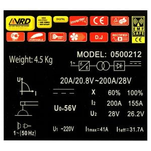 B-Tech 500212 Hibrit Inverter Kaynak Makinası 200 Amper