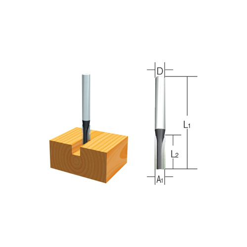 Makita D-09167 Freze Düz Kanal Bıçağı 6 mm