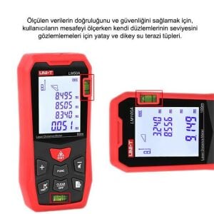 Uni-t LM100A Lazer Metre Mesafe Ölçer 100 Metre