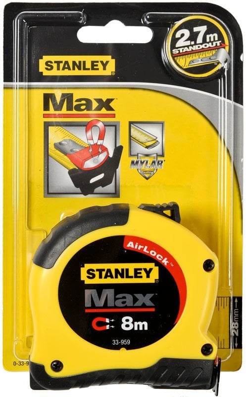 STANLEY 0-33-959 Max. Manyetik Metre 8mt x 28mm