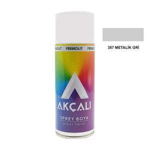 Akçalı Sprey Boya Metalik Renk 400 ml - 357 Metalik Gri