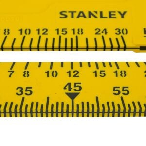 Stanley STHT46010 Çift Renkli ABS Plastik İnç Ölçülü Gönye 7''