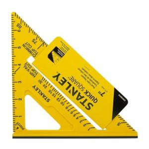 Stanley STHT46010 Çift Renkli ABS Plastik İnç Ölçülü Gönye 7''