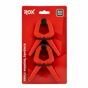 Rox 0148 Yaylı Mandal Tip Kıskaç İşkence 50 mm (2 li)