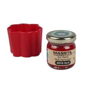 Masstil 4898 Red Sıvı Plastik Renk Pigmenti Kırmızı 20 gr