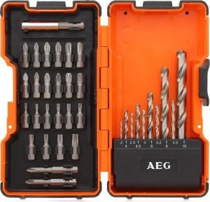 AEG Power Set HSS-G Metal Matkap Ucu Bits Uç Vidalama Seti 35 Parça