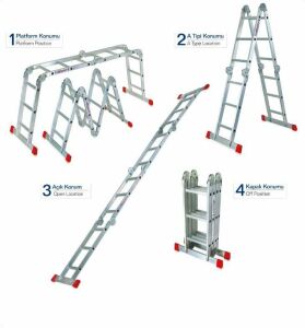 3x4 Basamaklı 370cm Akrobat Merdiven