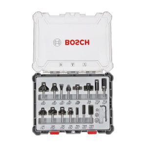 Bosch 2607017471 Ahşap Freze Uç Seti 15 Parça 6 mm Sap